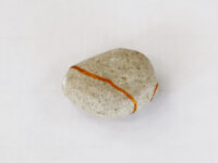 大沢の石18 a stone picked up in Osawa | 2021 | 45×50×30mm | washi acrylic