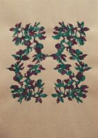 エビネループ | 2025 | 365×257mm | 木版、紙、アクリル | エディション9(色違い)