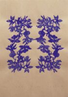 エビネループ | 2025 | 365×257mm | 木版、紙、アクリル | エディション9(色違い)