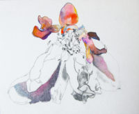 ドレス a dress | 2007 | 13.0×16.0cm | watercolor, color pencil on paper