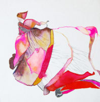 サナギ pupa | 2007 | 12.8×13.1cm | watercolor, color pencil on paper